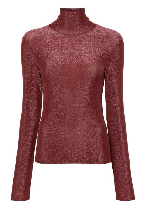 Pink lurex roll-neck top Forte forte - women FORTE FORTE | Top | 133000145